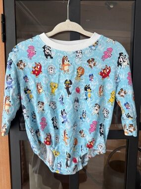 Bluey bamboo bubble romper long sleeve onesie snap &friends baby unisex girl boy